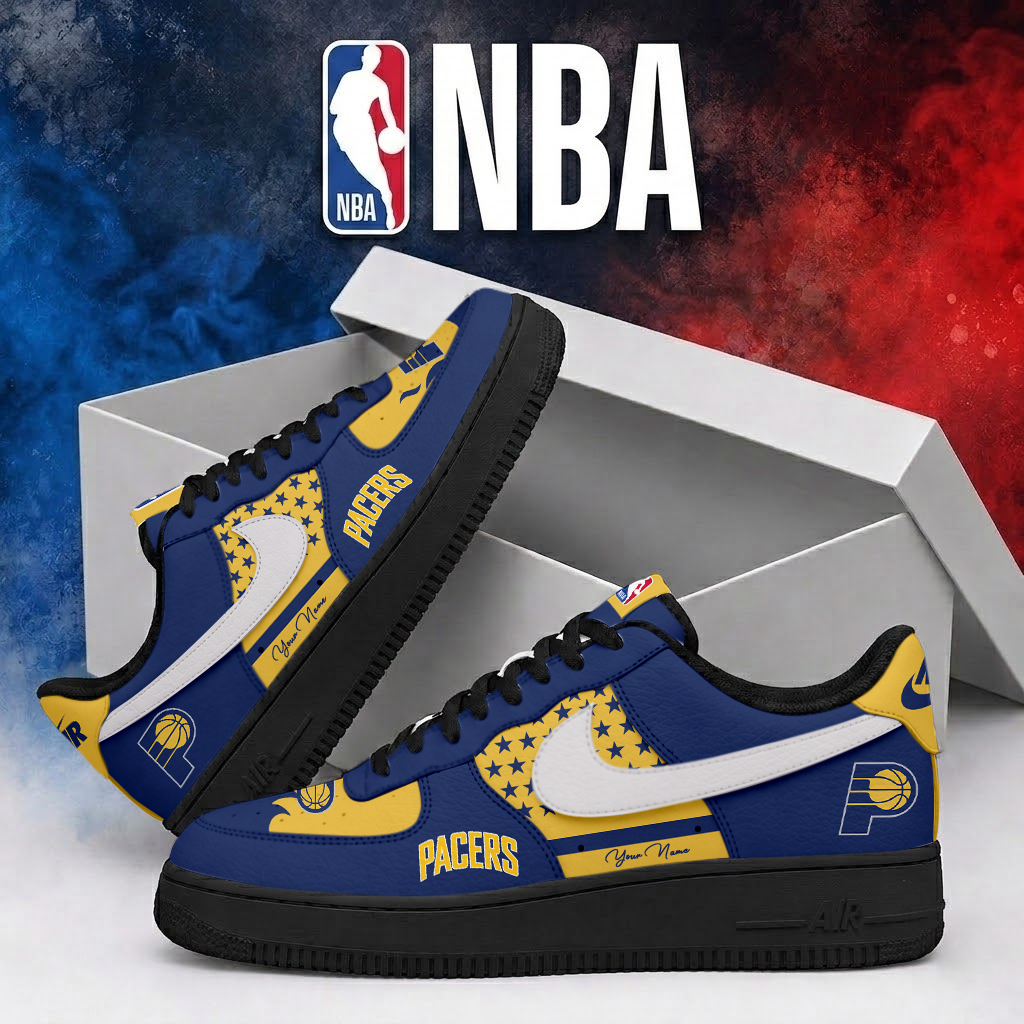 FINAL SALE - NEW CUSTOMIZED NBA06 IPA INDIANA PACERS AF1 SHOES