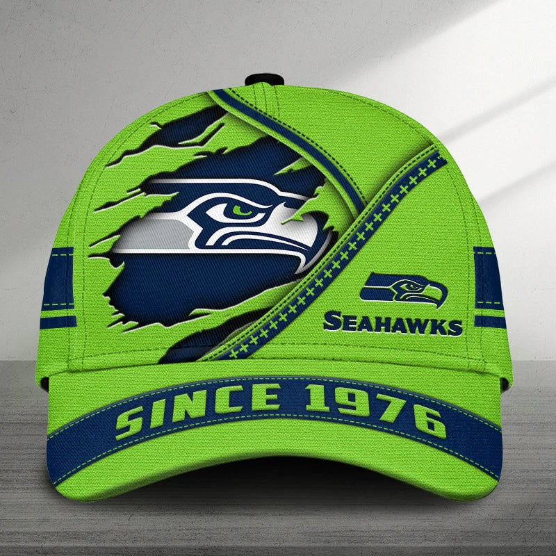 EXCLUSIVE EDITION - NEW CUSTOMIZED NFL06 SSH SEATTLE SEAHAWKS CLASSIC CAP