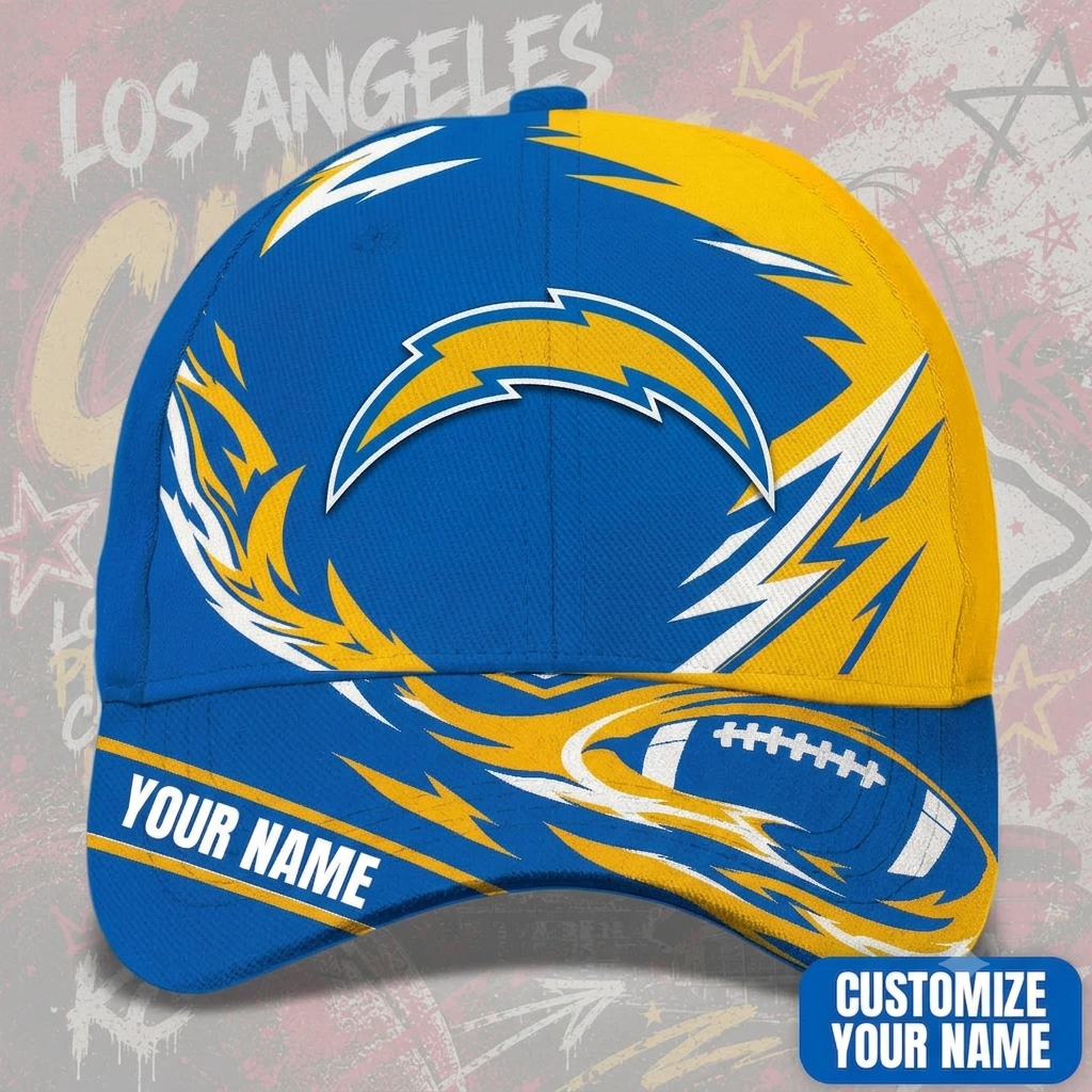 EXCLUSIVE EDITION - NEW CUSTOMIZED NFL09 LAC LOS ANGELES CHARGERS CLASSIC CAP