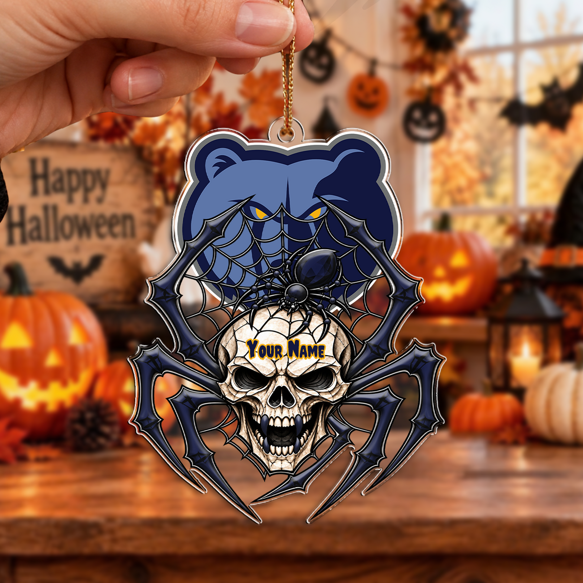 VIRAL EDITION - NEW CUSTOMIZED NBA13 MGR MEMPHIS GRIZZLIES HALLOWEEN ACRYLIC ORNAMENT