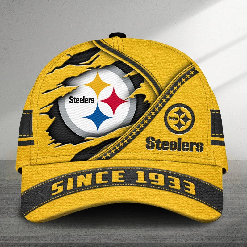 EXCLUSIVE EDITION - NEW CUSTOMIZED NFL14 PSB PITTSBURGH STEELERS CLASSIC CAP