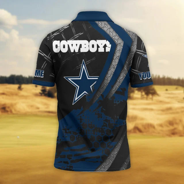 LIMITED EDITION - NEW CUSTOMIZED NFL21 DCB DALLAS COWBOYS POLO SHIRT