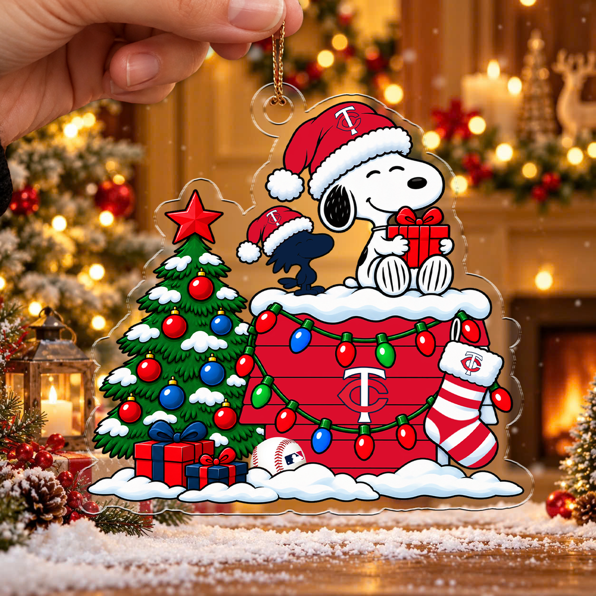MEGA SALE - NEW CUSTOMIZED MLB22 MTS MINNESOTA TWINS CHRISTMAS ACRYLIC ORNAMENT