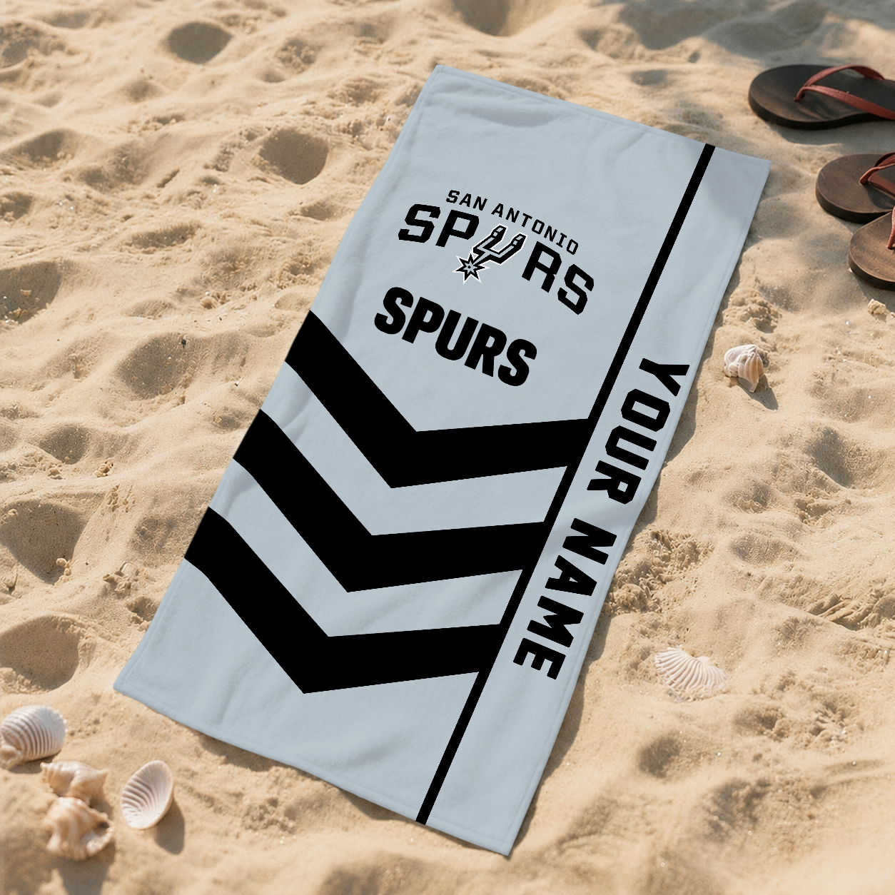 HOT DEAL - NEW CUSTOMIZED NBA23 SAS SAN ANTONIO SPURS BEACH TOWEL FOR FAN