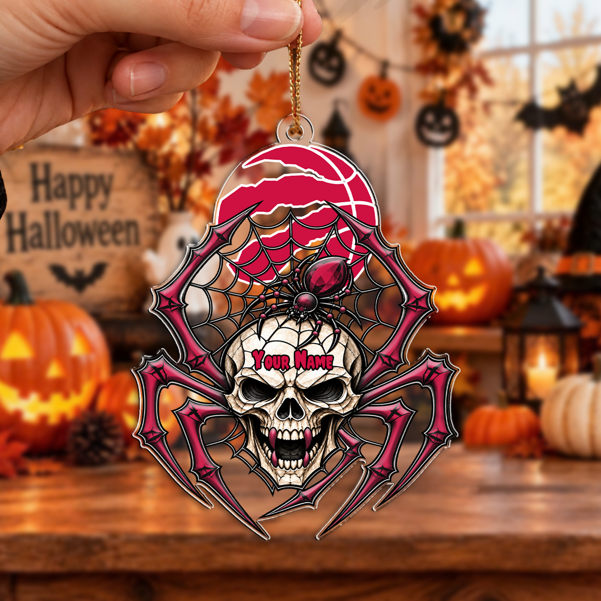 VIRAL EDITION - NEW CUSTOMIZED NBA24 TRA TORONTO RAPTORS HALLOWEEN ACRYLIC ORNAMENT