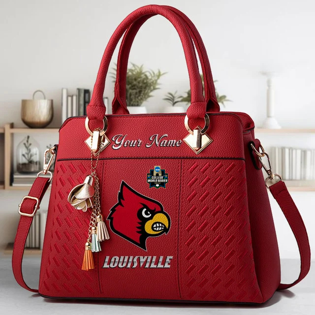 VIRAL EDITON - NEW CUSTOMIZED NCAA CWS26 ULC UL CARDINALS ZIP HANDBAG MULTICOLOR