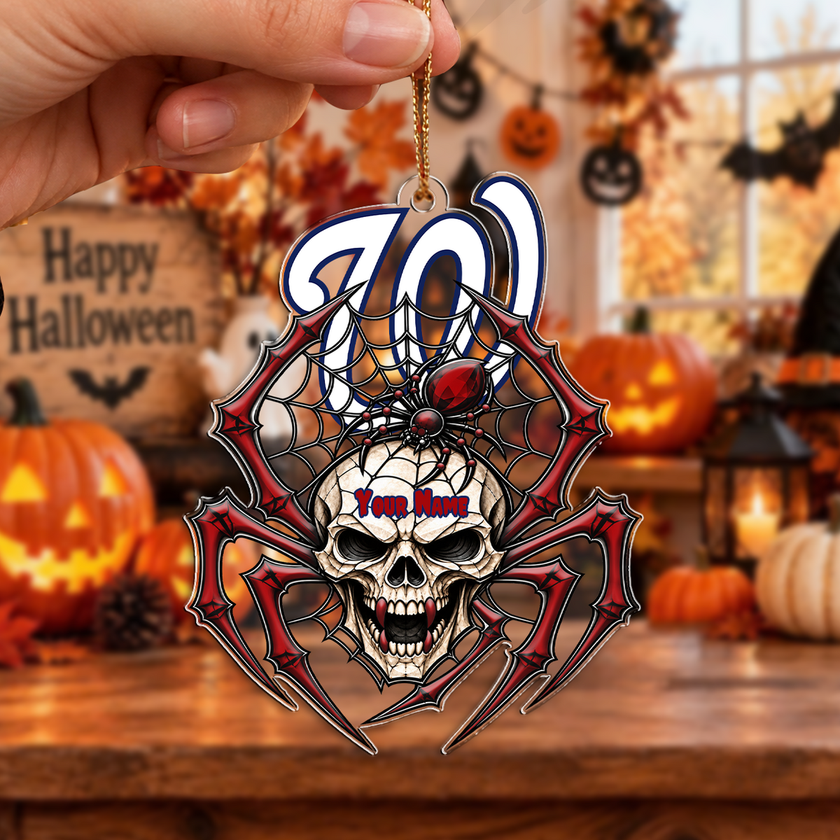 FINAL SALE - NEW CUSTOMIZED MLB28 WNS WASHINGTON NATIONALS HALLOWEEN ACRYLIC ORNAMENT