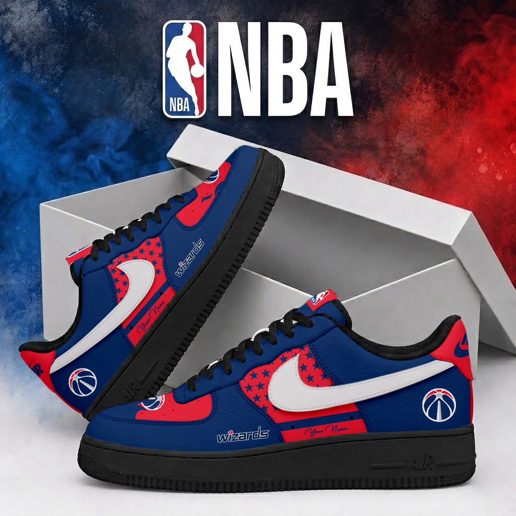 FINAL SALE - NEW CUSTOMIZED NBA28 WWI WASHINGTON WIZARDS AF1 SHOES