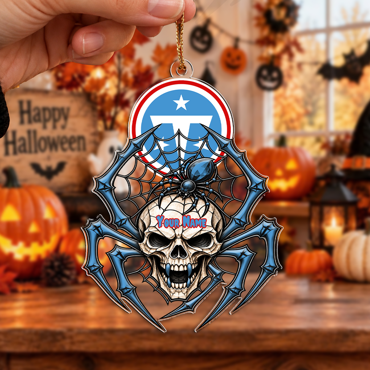 LIMITED EDITION - NEW CUSTOMIZED NFL31 TST TENNESSEE TITANS CHRISTMAS ACRYLIC ORNAMENT