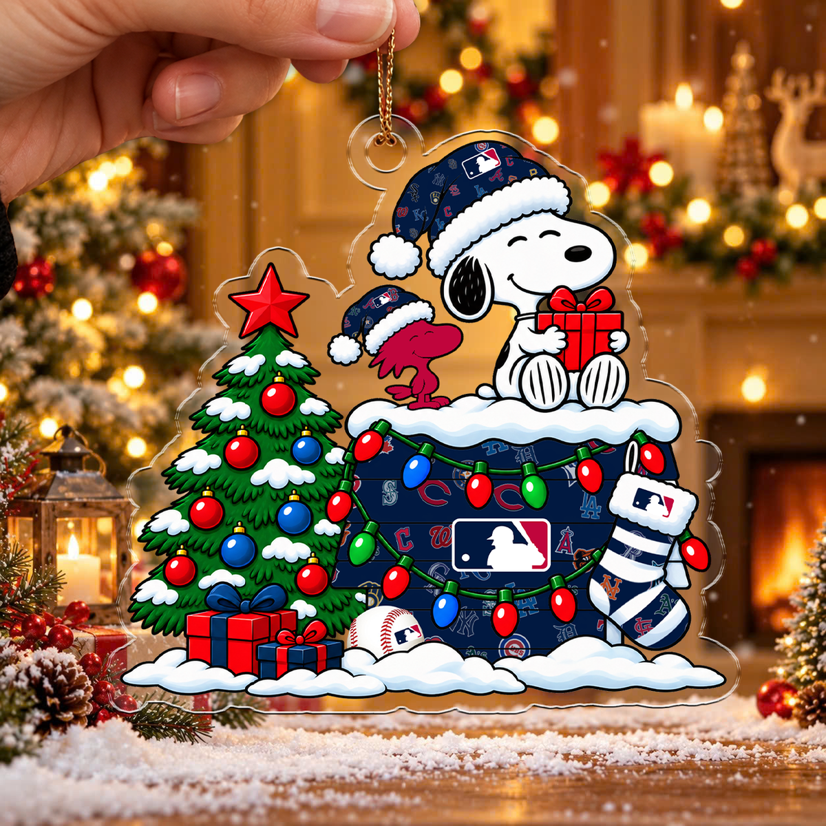 MEGA SALE - NEW CUSTOMIZED MLB32 ALL TEAMS CHRISTMAS ACRYLIC ORNAMENT