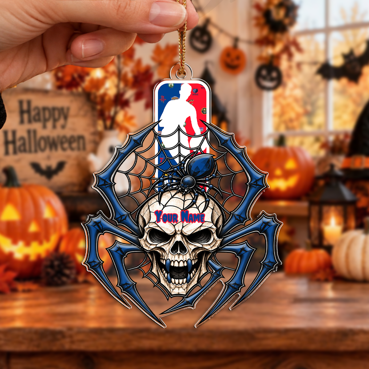 VIRAL EDITION - NEW CUSTOMIZED NBA32 ALL TEAMS HALLOWEEN ACRYLIC ORNAMENT