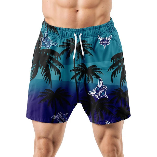 FINAL SALE - NEW CUSTOMIZED NBA27 CHO CHARLOTTE HORNETS UNISEX HAWAIIAN SHIRT & SHORTS SET
