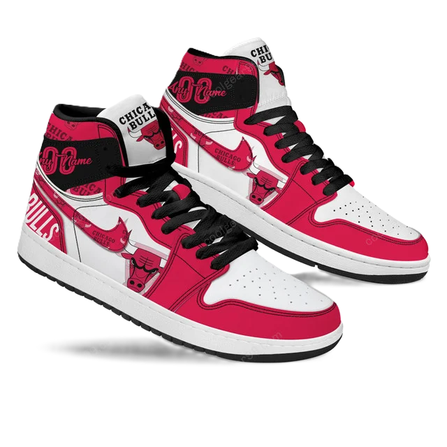 FINAL SALE - NEW CUSTOMIZED NBA19 CH BULLS AIR JORDAN SNEAKERS