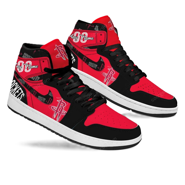 FINAL SALE - NEW CUSTOMIZED NBA07 HT ROCKETS AIR JORDAN SNEAKERS