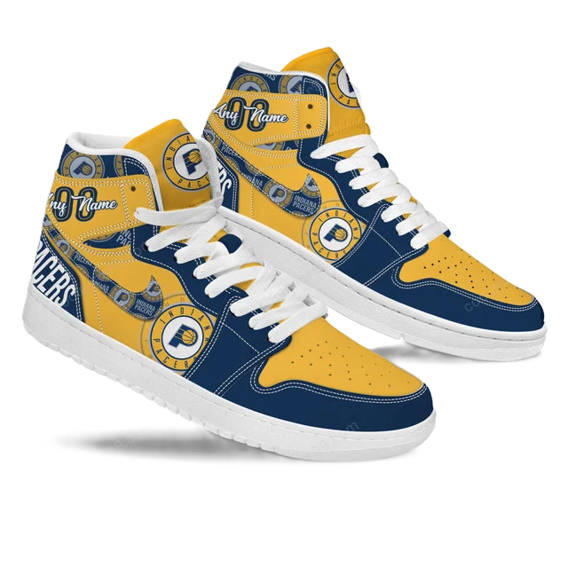 FINAL SALE - NEW CUSTOMIZED NBA06 ID PACERS AIR JORDAN SNEAKERS