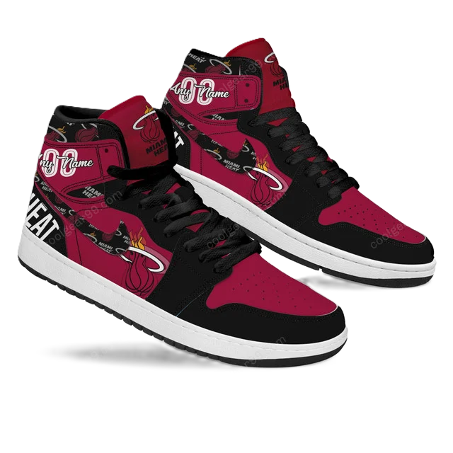 FINAL SALE - NEW CUSTOMIZED NBA20 MI HEAT AIR JORDAN SNEAKERS