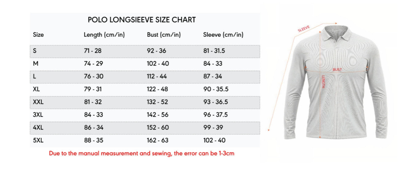MEGA SALE - NEW CUSTOMIZED FBS NCAA02 PIP PI PANTHERS UNISEX LONG SLEEVE POLO