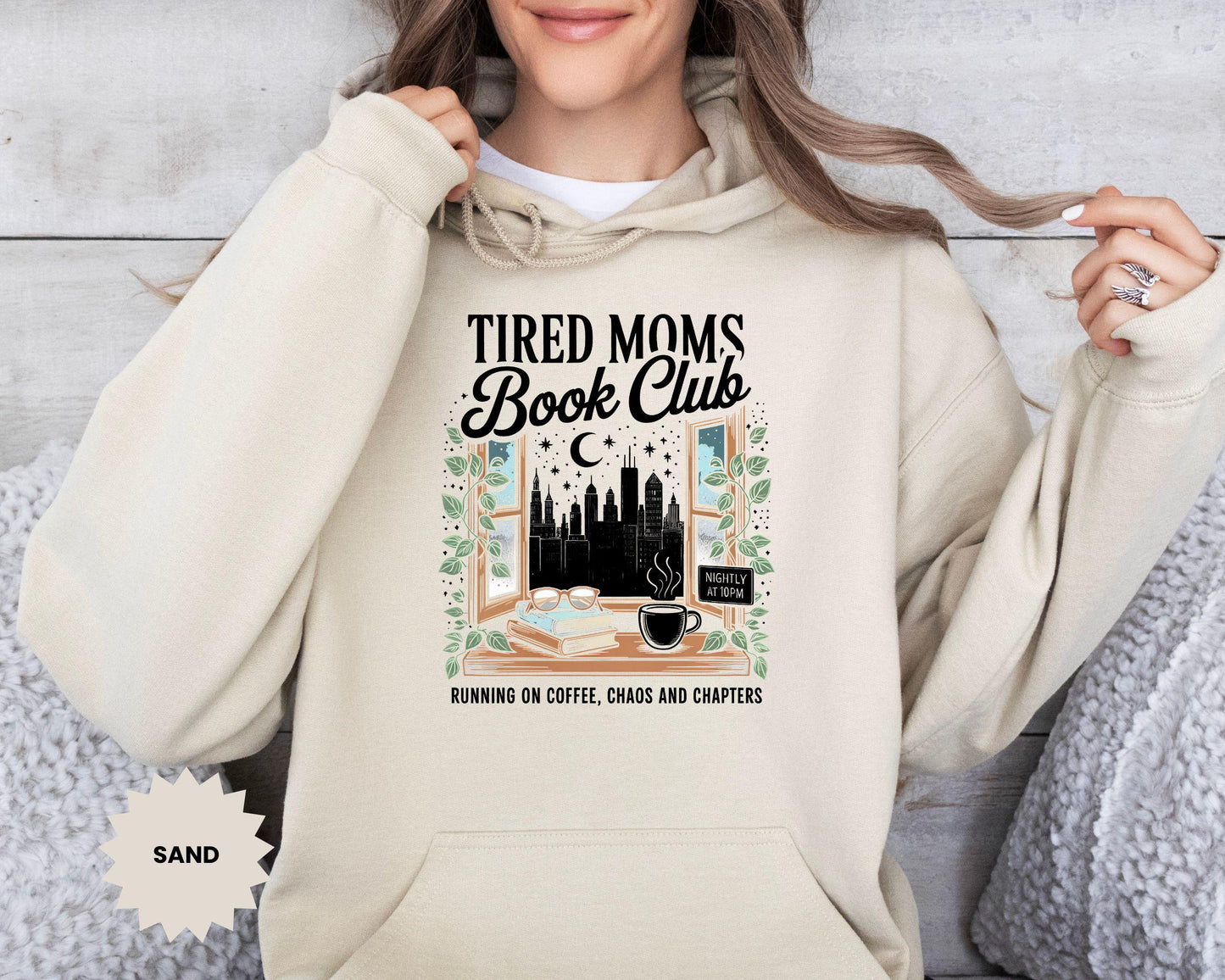 Tired Moms Book Club - Personalized 3D Printed Hoodie, T Shirt, Zip Hoodie & Sweatshirt