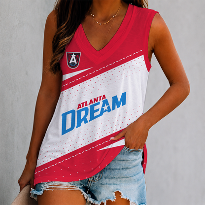 LIMITED EDITION - NEW CUSTOMIZED WNBA01 ALD ATLANTA DREAM WOMEN'S V-NECK TANK TOP