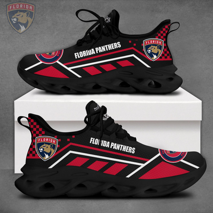 LIMITED EDITION - NEW CUSTOMIZED NHL01 FPT FLORIDA PANTHERS CLUNKY SNEAKERS