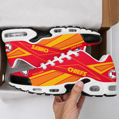 FLASH SALE - NEW CUSTOMIZED NFL01 KCC KANSAS CITY CHIEFS AIR MAX PLUS SNEAKERS
