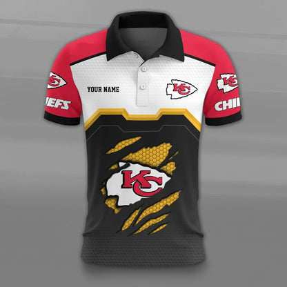 VIRAL EDITION - NEW CUSTOMIZED NFL01 KCC KANSAS CITY CHIEFS T-SHIRT, POLO SHIRT, ZIP POLO SHIRT, SWEATSHIRT, HOODIE & ZIP HOODIE