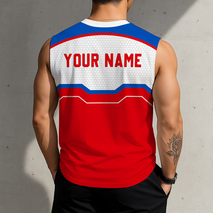LIMITED EDITION - NEW CUSTOMIZED NCAA MAM01 KSJ KANSAS JAYHAWKS MEN'S GYM SHIRT