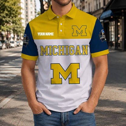 VIRAL EDITION - NEW CUSTOMIZED NCAA CWS01 MIW MICHIGAN WOLVERINES T-SHIRT, POLO SHIRT, ZIP POLO SHIRT, SWEATSHIRT, HOODIE & ZIP HOODIE