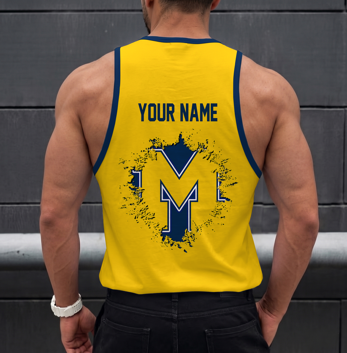 SPECIAL EDITION - NEW CUSTOMIZED NCAA CWS01 MIW MICHIGAN WOLVERINES UNISEX TANK TOP
