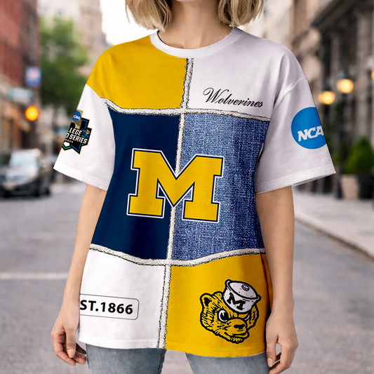LIMITED DROP - NEW CUSTOMIZED | NCAA CWS01 MIW MI WOLVERINES HOODIE, T-SHIRTS, ZIP HOODIE, SWEATSHIRTS & POLO SHIRT