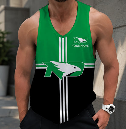 EXCLUSIVE EDITION - NEW CUSTOMIZED NCAA MFF01 NFH NORTH DAKOTA FIGHTING HAWKS UNISEX TANK TOP