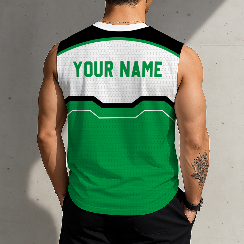 LIMITED EDITION - NEW CUSTOMIZED NCAA MFF01 NFH NORTH DAKOTA FIGHTING HAWKS MEN'S GYM SHIRT