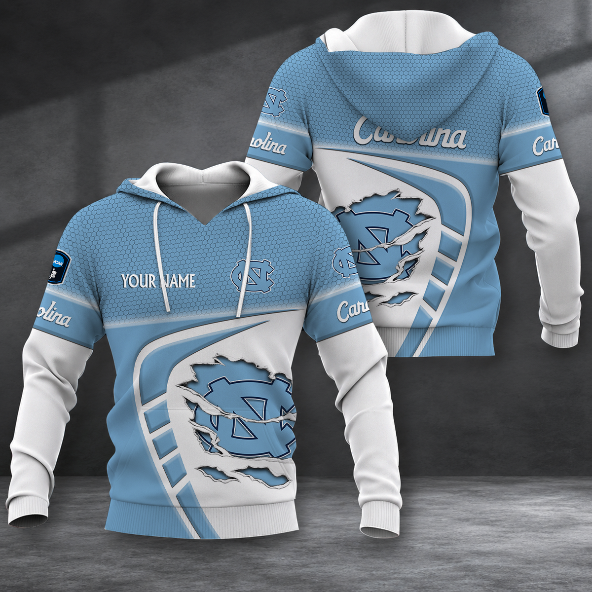 ELITE EDITION - NEW CUSTOMIZED NCAA CFH01 NTH NORTH CAROLINA TAR HEELS HOODIE, ZIP HOODIE, T-SHIRT, POLO SHIRT, ZIP POLO SHIRT & SWEATSHIRT