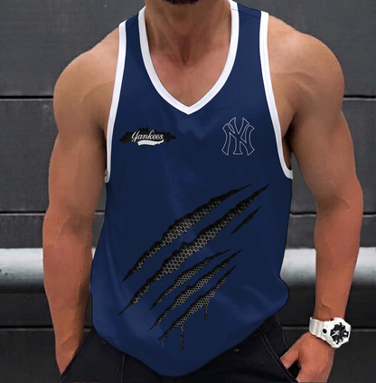 FINAL SALE - NEW CUSTOMIZED MLB01 NYY NEW YORK YANKEES UNISEX TANK TOP