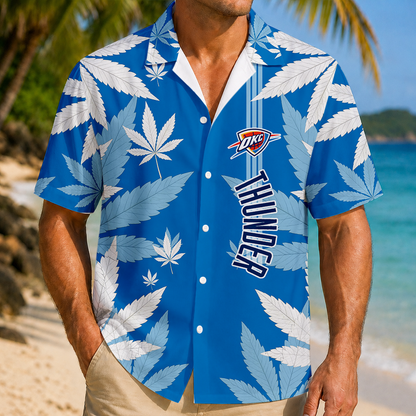 FINAL SALE - NEW CUSTOMIZED NBA01 OCT OKLAHOMA CITY THUNDER UNISEX HAWAIIAN SHIRT