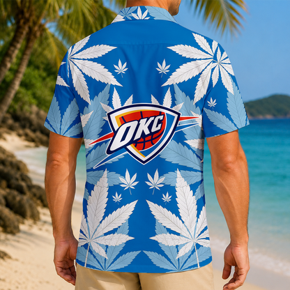 FINAL SALE - NEW CUSTOMIZED NBA01 OCT OKLAHOMA CITY THUNDER UNISEX HAWAIIAN SHIRT