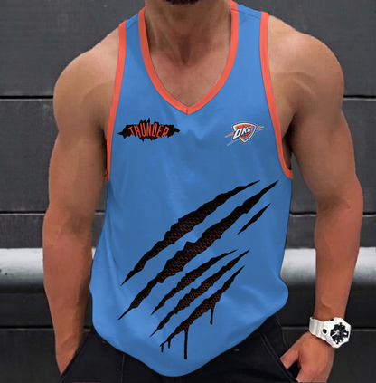 FINAL SALE - NEW CUSTOMIZED NBA01 OCT OKLAHOMA CITY THUNDER UNISEX TANK TOP