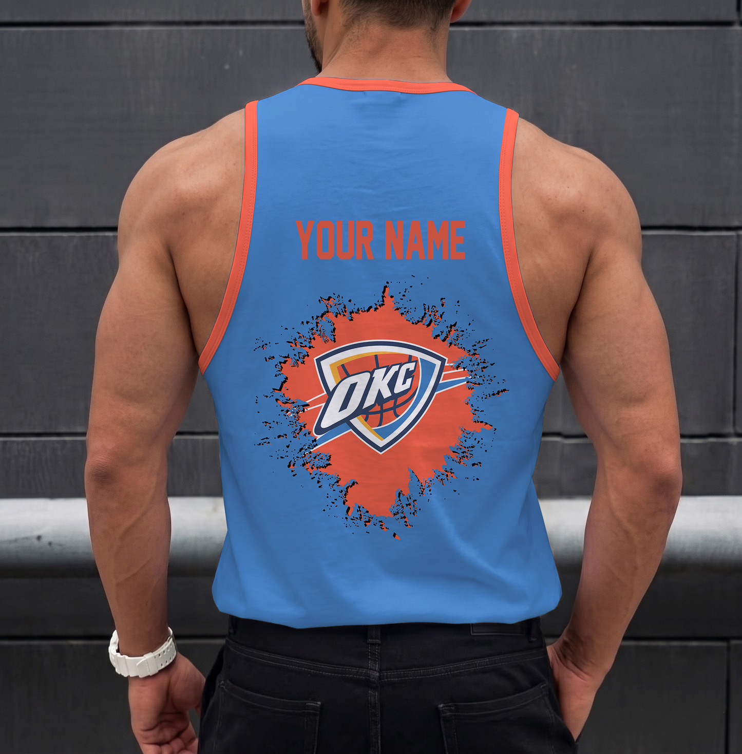 FINAL SALE - NEW CUSTOMIZED NBA01 OCT OKLAHOMA CITY THUNDER UNISEX TANK TOP