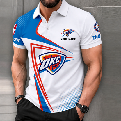FINAL SALE - NEW CUSTOMIZED NBA01 OCT OKLAHOMA CITY THUNDER T-SHIRT, POLO SHIRT, ZIP POLO SHIRT, SWEATSHIRT, HOODIE & ZIP HOODIE