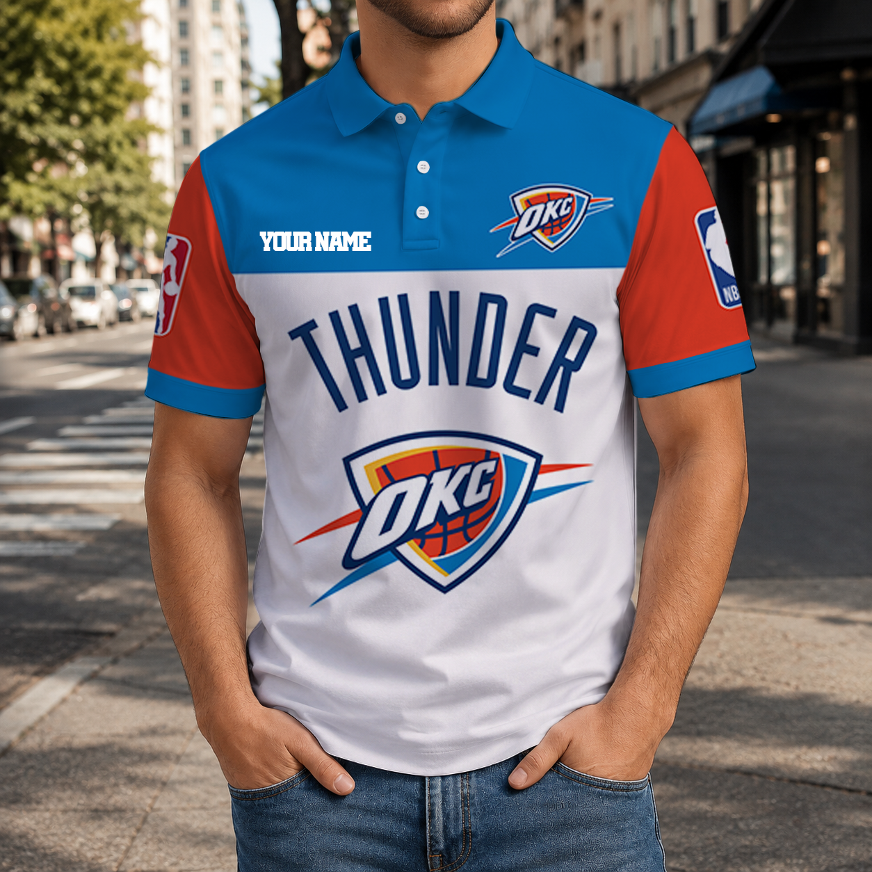 VIRAL EDITION - NEW CUSTOMIZED NBA01 OCT OKLAHOMA CITY THUNDER T-SHIRT, POLO SHIRT, ZIP POLO SHIRT, SWEATSHIRT, HOODIE & ZIP HOODIE