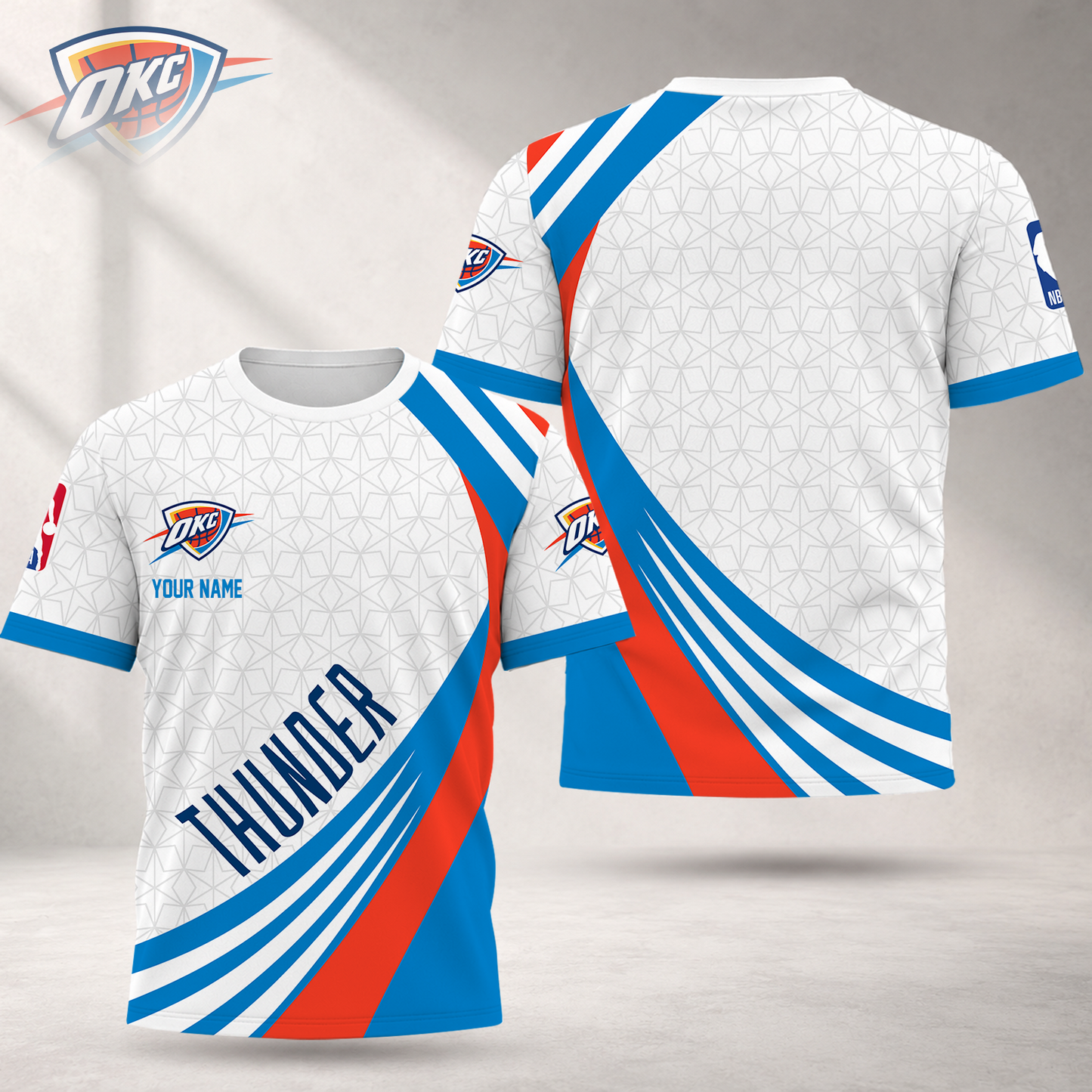 FINAL SALE - NEW CUSTOMIZED NBA01 OCT OKLAHOMA CITY THUNDER T-SHIRT, POLO SHIRT, ZIP POLO SHIRT, SWEATSHIRT, HOODIE & ZIP HOODIE