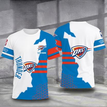 FINAL SALE - NEW CUSTOMIZED NBA01 OCT OKLAHOMA CITY THUNDER T-SHIRT, POLO SHIRT, ZIP POLO SHIRT, SWEATSHIRT, HOODIE & ZIP HOODIE