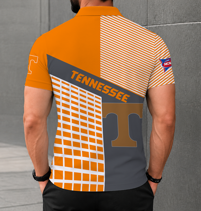 VIRAL EDITION - NEW CUSTOMIZED NCAA FBS01 TNV TENNESSEE VOLUNTEERS POLO SHIRT