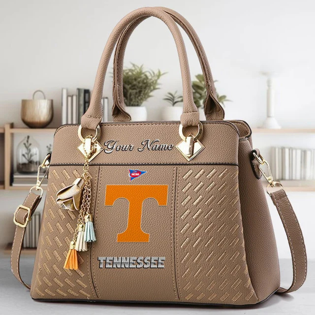 LIMITED EDITION - NEW CUSTOMIZED NCAA FBS01 TNV TN VOLUNTEERS ZIP HANDBAG MULTICOLOR