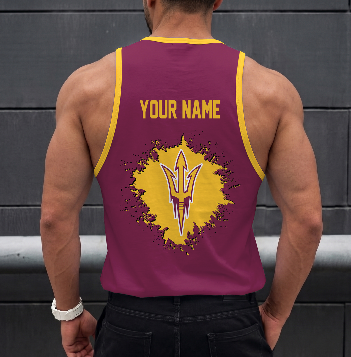 SPECIAL EDITION - NEW CUSTOMIZED NCAA CWS02 ASS ARIZONA STATE SUN DEVILS UNISEX TANK TOP