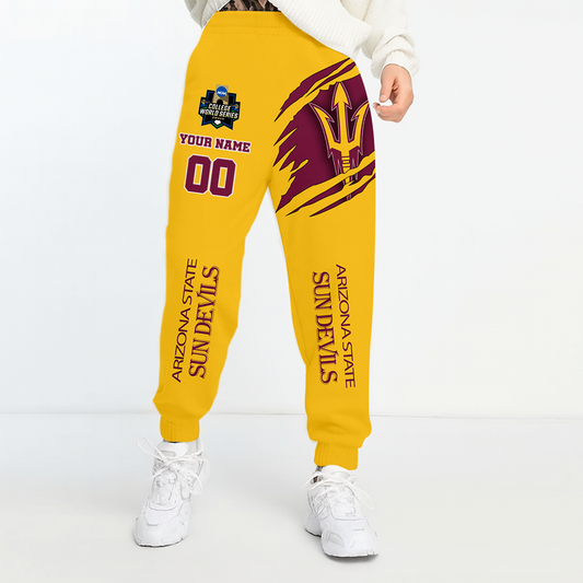 LIMITED DROP - NEW CUSTOMIZED | NCAA CWS02 ASS AS SUN DEVILS UNISEX LONG PANTS
