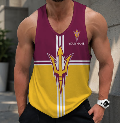 SPECIAL EDITION - NEW CUSTOMIZED NCAA CWS02 ASS ARIZONA STATE SUN DEVILS UNISEX TANK TOP