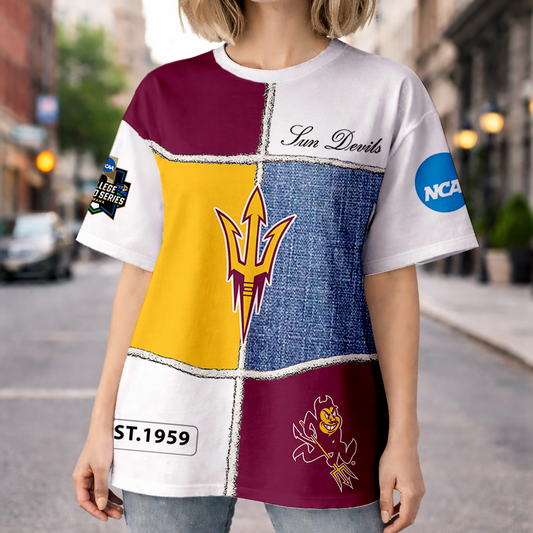 LIMITED DROP - NEW CUSTOMIZED | NCAA CWS02 ASS AS SUN DEVILS HOODIE, T-SHIRTS, ZIP HOODIE, SWEATSHIRTS & POLO SHIRT