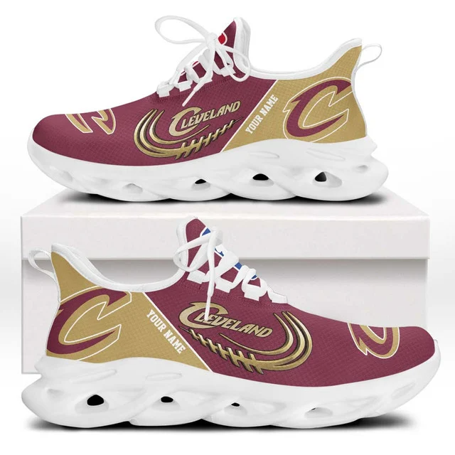 FINAL SALE - NEW CUSTOMIZED NBA02 CCA CLEVELAND CAVALIERS PREMIUM CLUNKY SNEAKERS