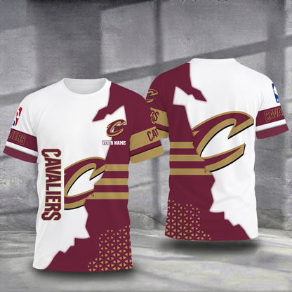 FINAL SALE - NEW CUSTOMIZED NBA02 CCA CLEVELAND CAVALIERS T-SHIRT, POLO SHIRT, ZIP POLO SHIRT, SWEATSHIRT, HOODIE & ZIP HOODIE
